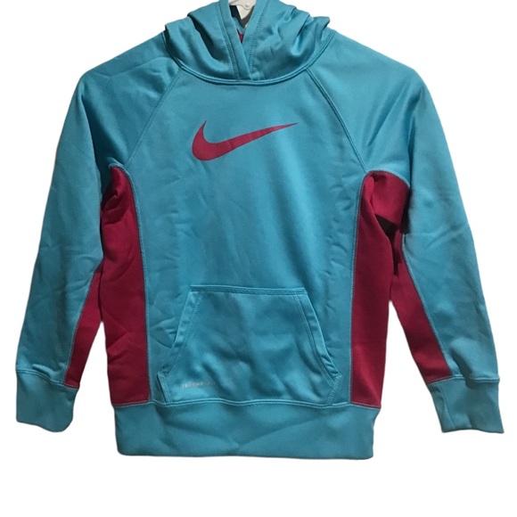 Nike Other - Nike Therma-Fit Girls Hoodie Sweatshirt Blue/Pink